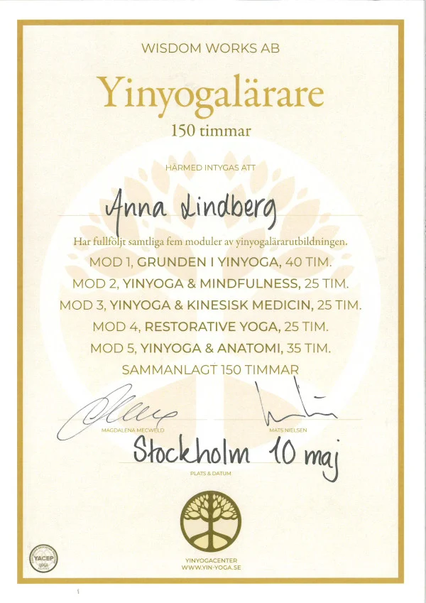 Yinyogalärare Wisdoms works