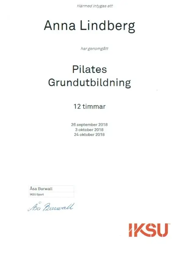 Diplom Pilates